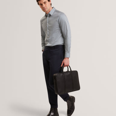 FIRDAWI: Ls Slim Stripe Geo Shirt