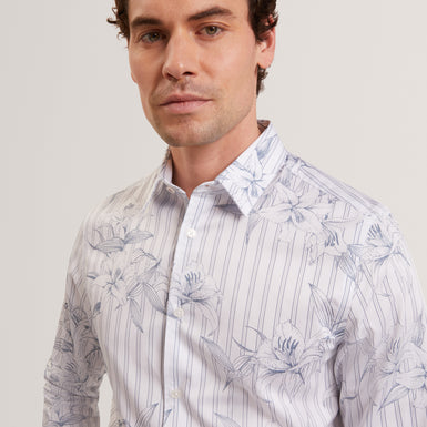 CIPHER: Ls Stripe Floral