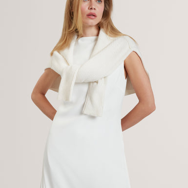 DAHRCY: Sleeveless Midi Dress With Pleat Detail