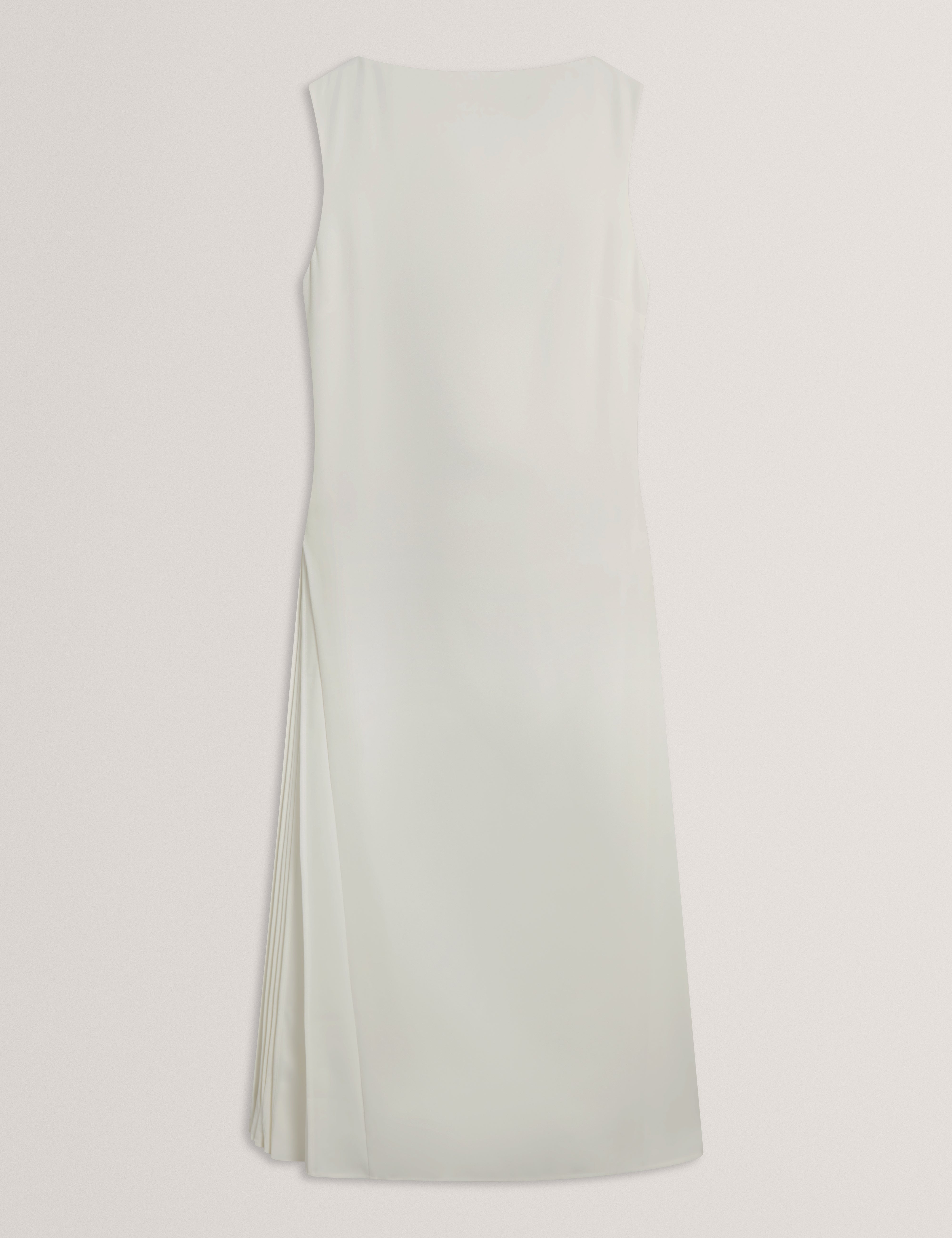 DAHRCY: Sleeveless Midi Dress With Pleat Detail