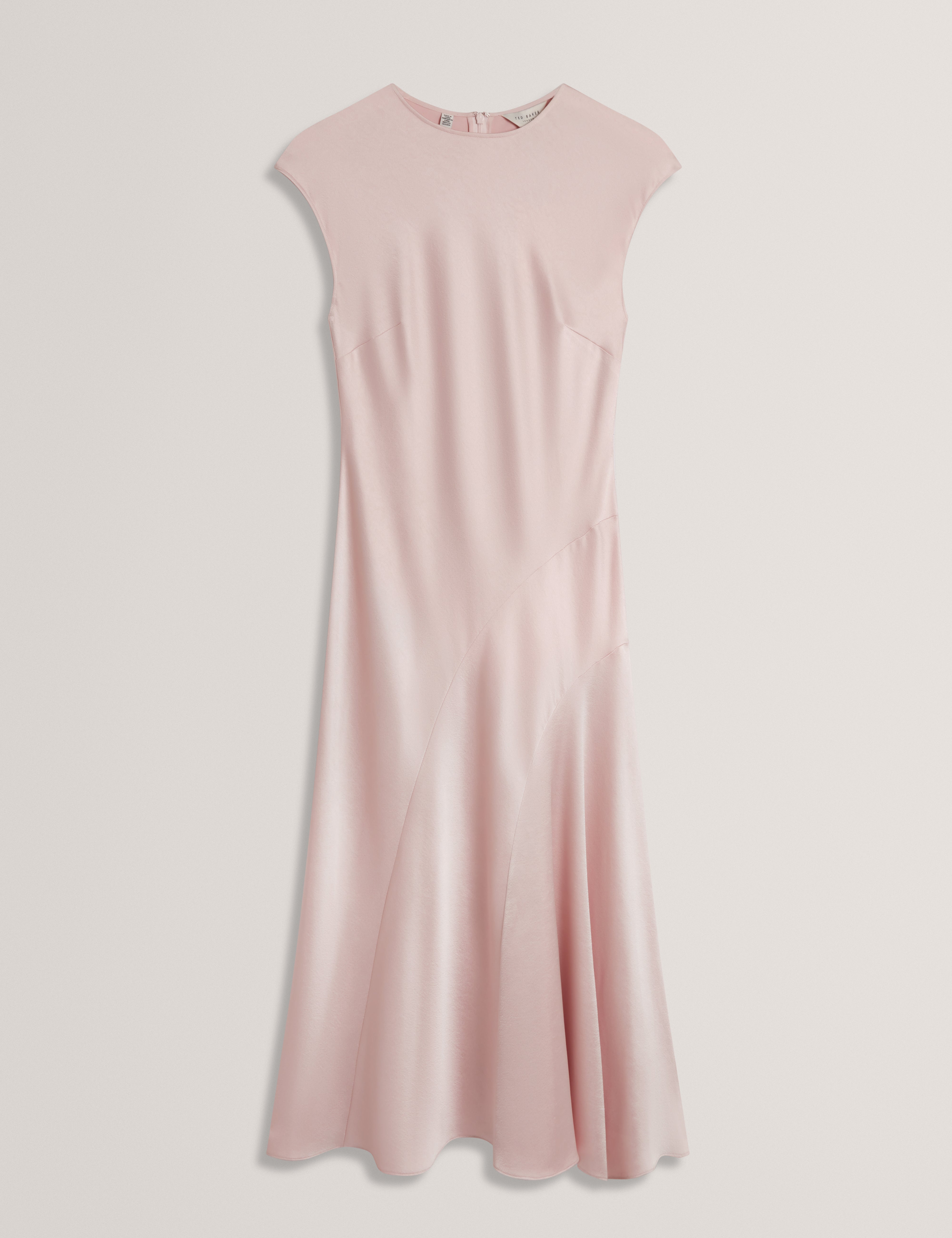 MAIYBE: Sleeveless Asymmetric Midi Dress