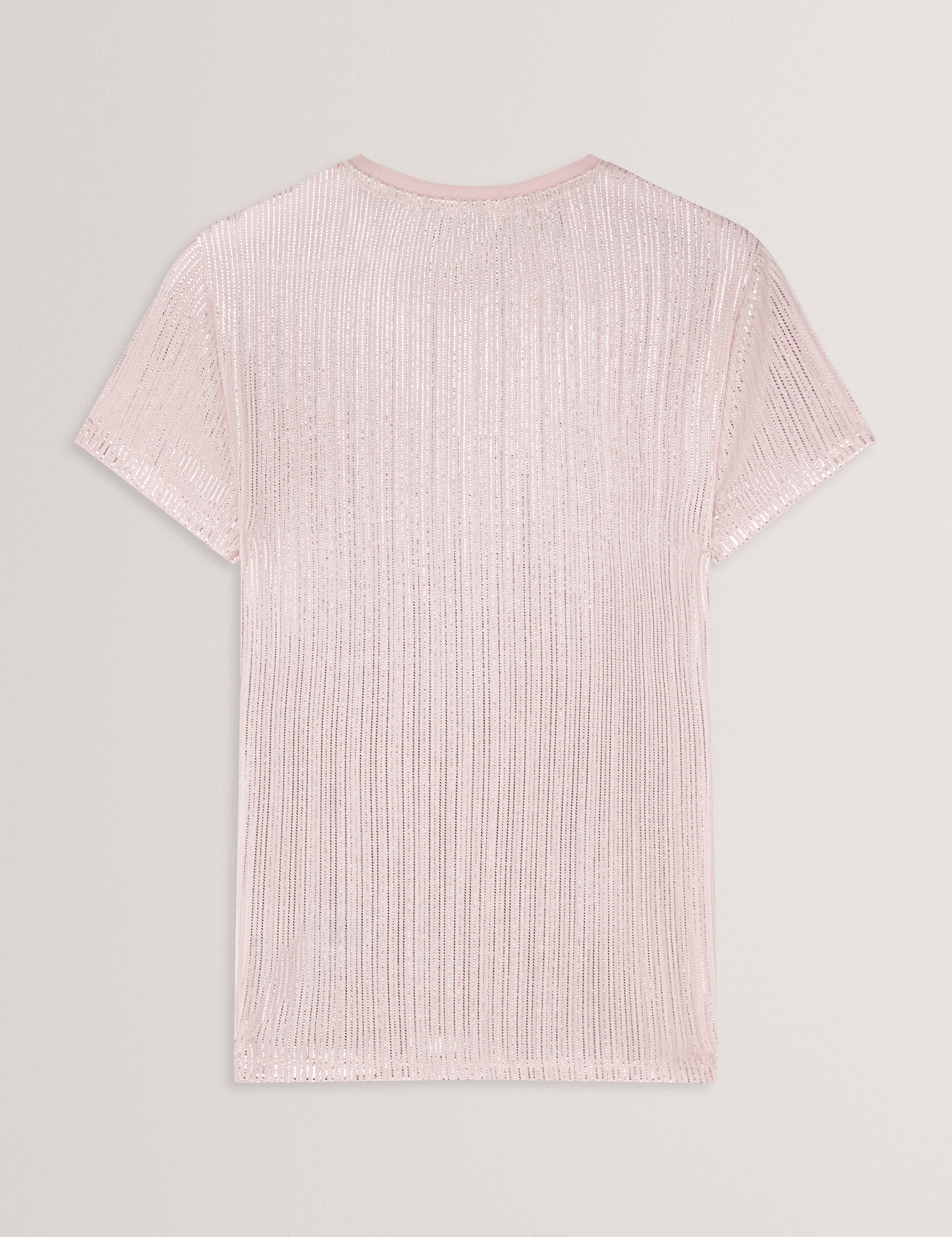 KATRINO: Metallic Ribbed T-Shirt