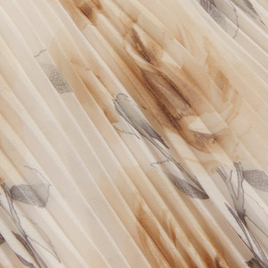 PATSIE: Tie Detail Long Sleeve Floral Maxi Dress