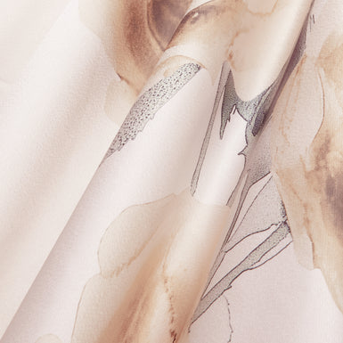 PATSIE: Tie Detail Long Sleeve Floral Maxi Dress