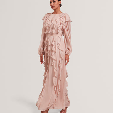 LIYANNA: Ruffle Maxi Dress