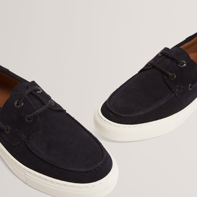 BOUDEN: Suede Boat Shoe