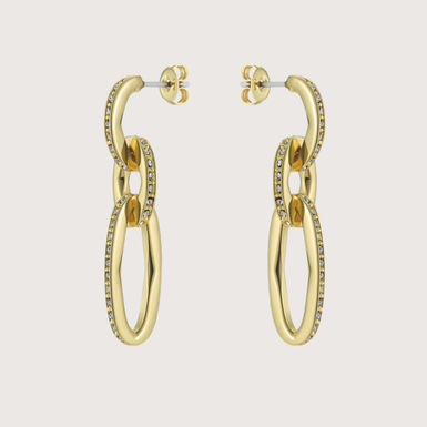 SHIRINA: Crystal Shimmer Drop Earrings
