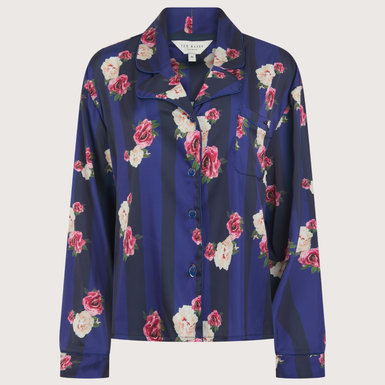 HALLIE: LS Floral Stripe Set