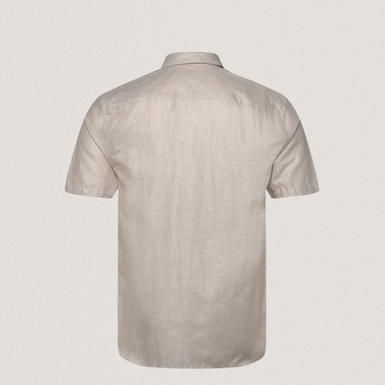 PALOMAS: Ss Linen Shirt Stone