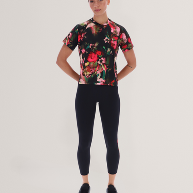 ELSIE: Floral Aeroflow T-Shirt