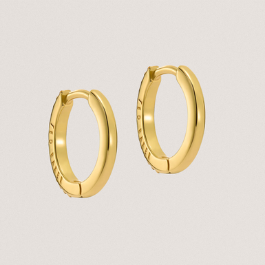 Women's Heplie Gold Crystal Hoop Earrings