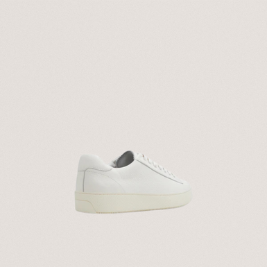 WSTWOOD: Leather Pebble Sneakers White
