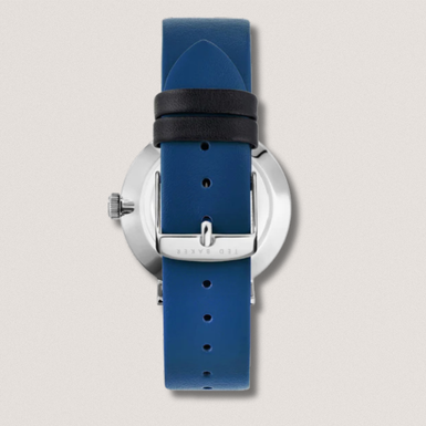PHYLIPA: Blue Leather Watch