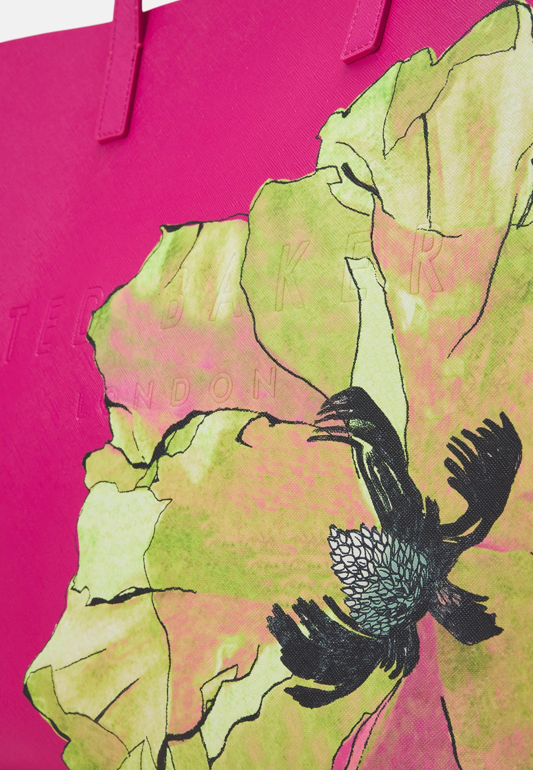 Women's Milicon-Floral Printed Large Icon Bag Brt-Pink