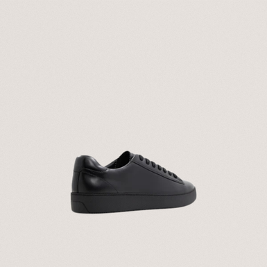 WSTWOOD: Leather Pebble Sneakers Black