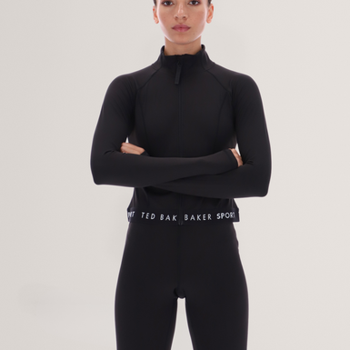 MARIE: Essentials Cropped Zip-Up Jacket