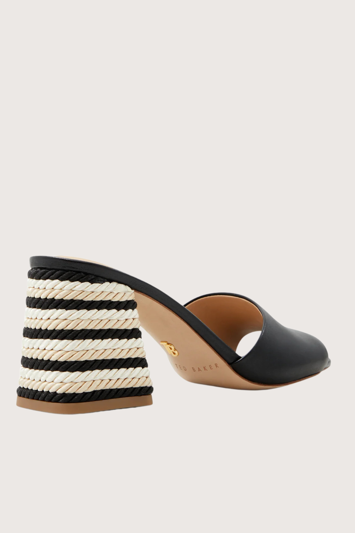 CHLOOE: Mid Block Heel Sandal Black