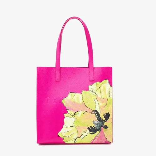 Women's Milecon-Floral Printed Small Icon Bag Brt-Pink