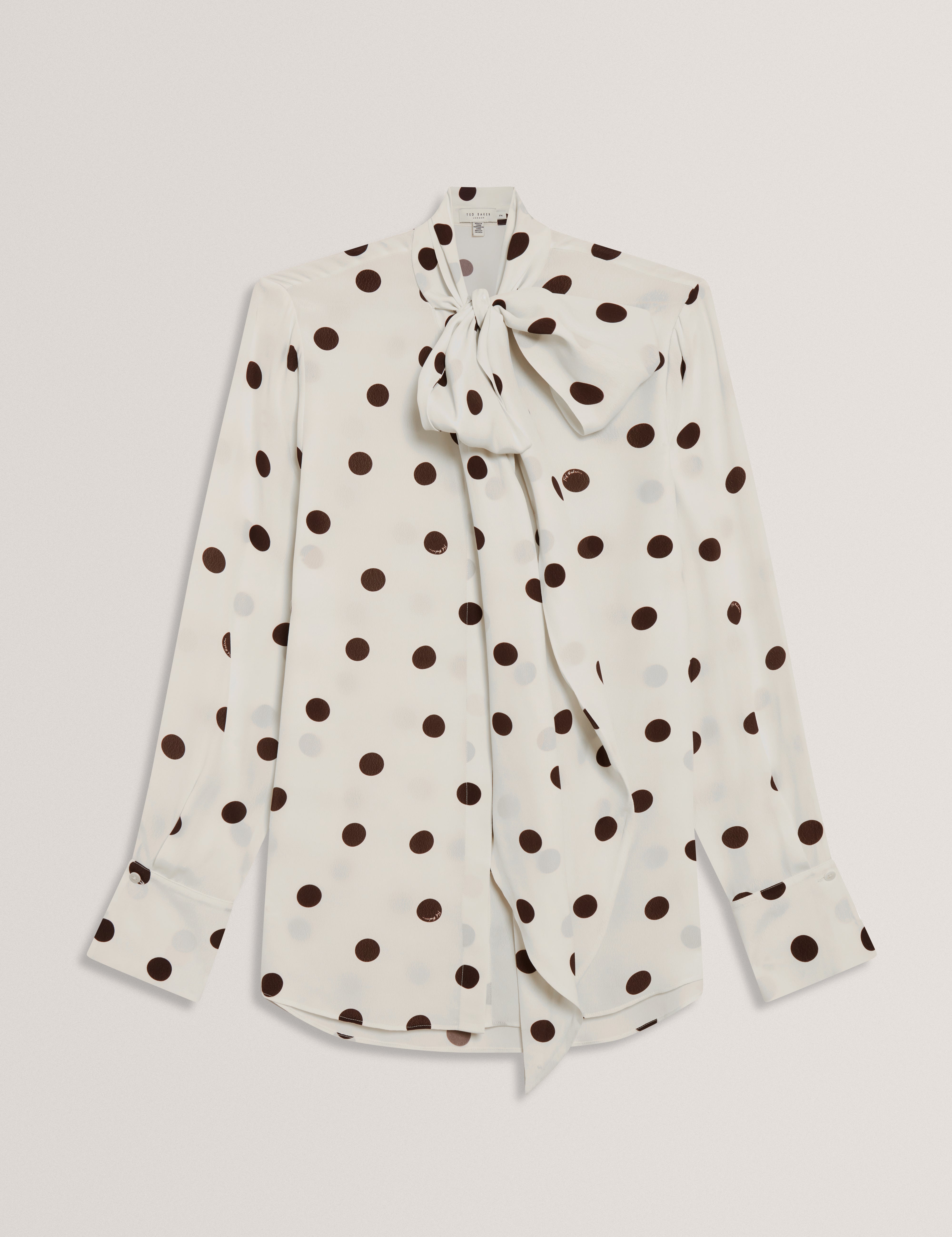 Women's ALIZAA-Scarf Detail Long Sleeve Blouse Ivory