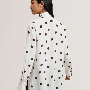 Women's ALIZAA-Scarf Detail Long Sleeve Blouse Ivory