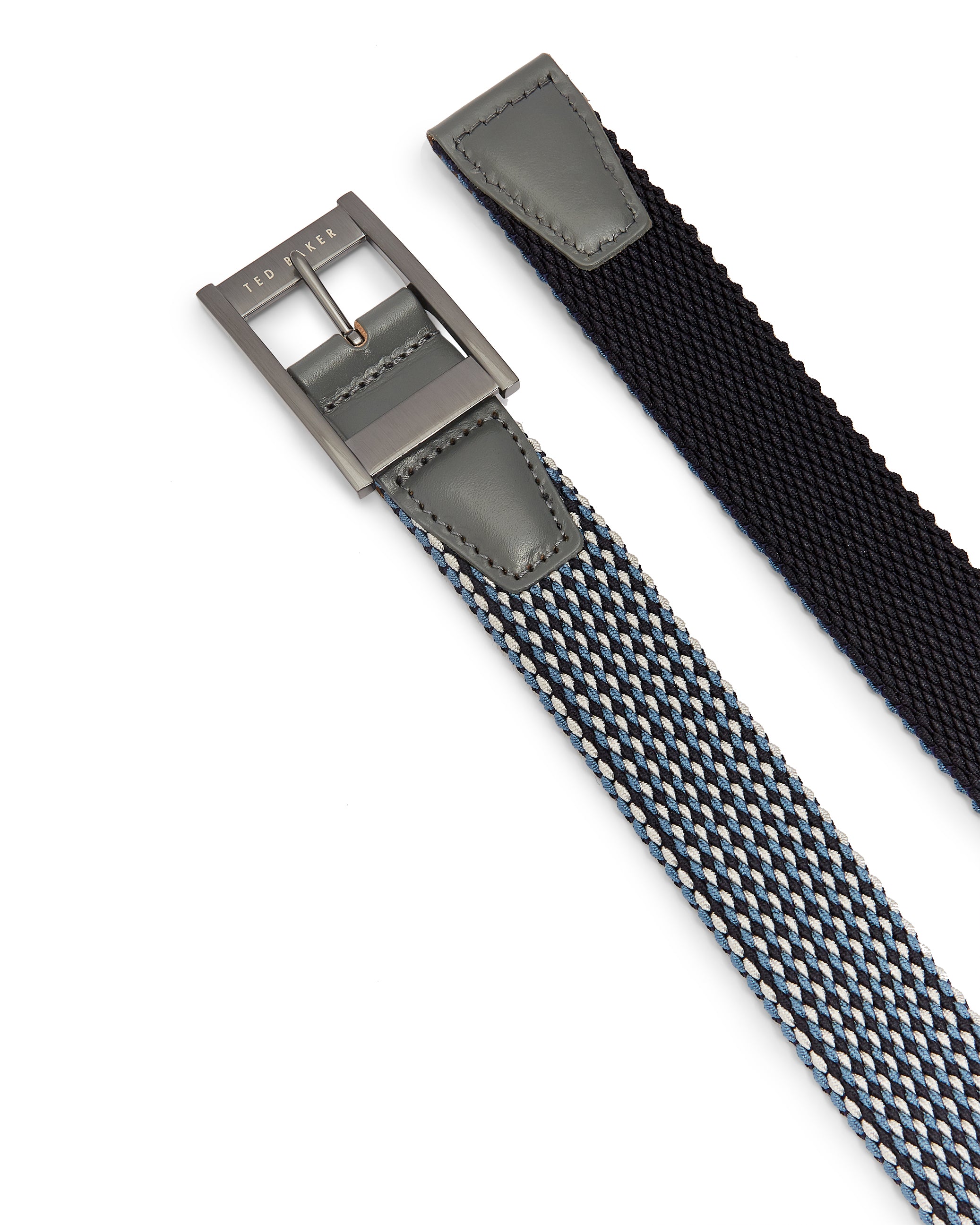 Men's Columm-Reversible Elastic Belt Navy