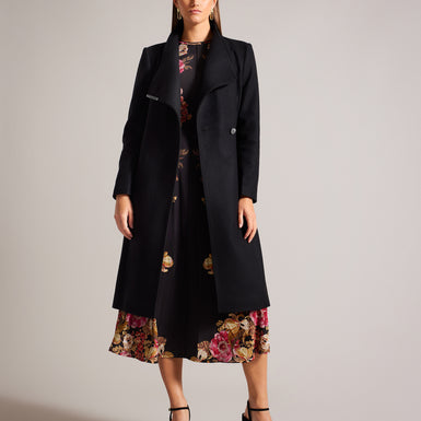 Women's Rose Coat Black