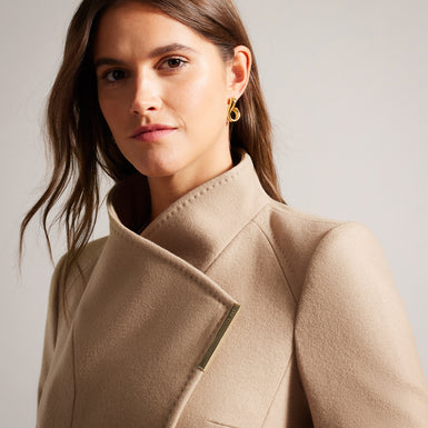 Women's Rose Coat Camel