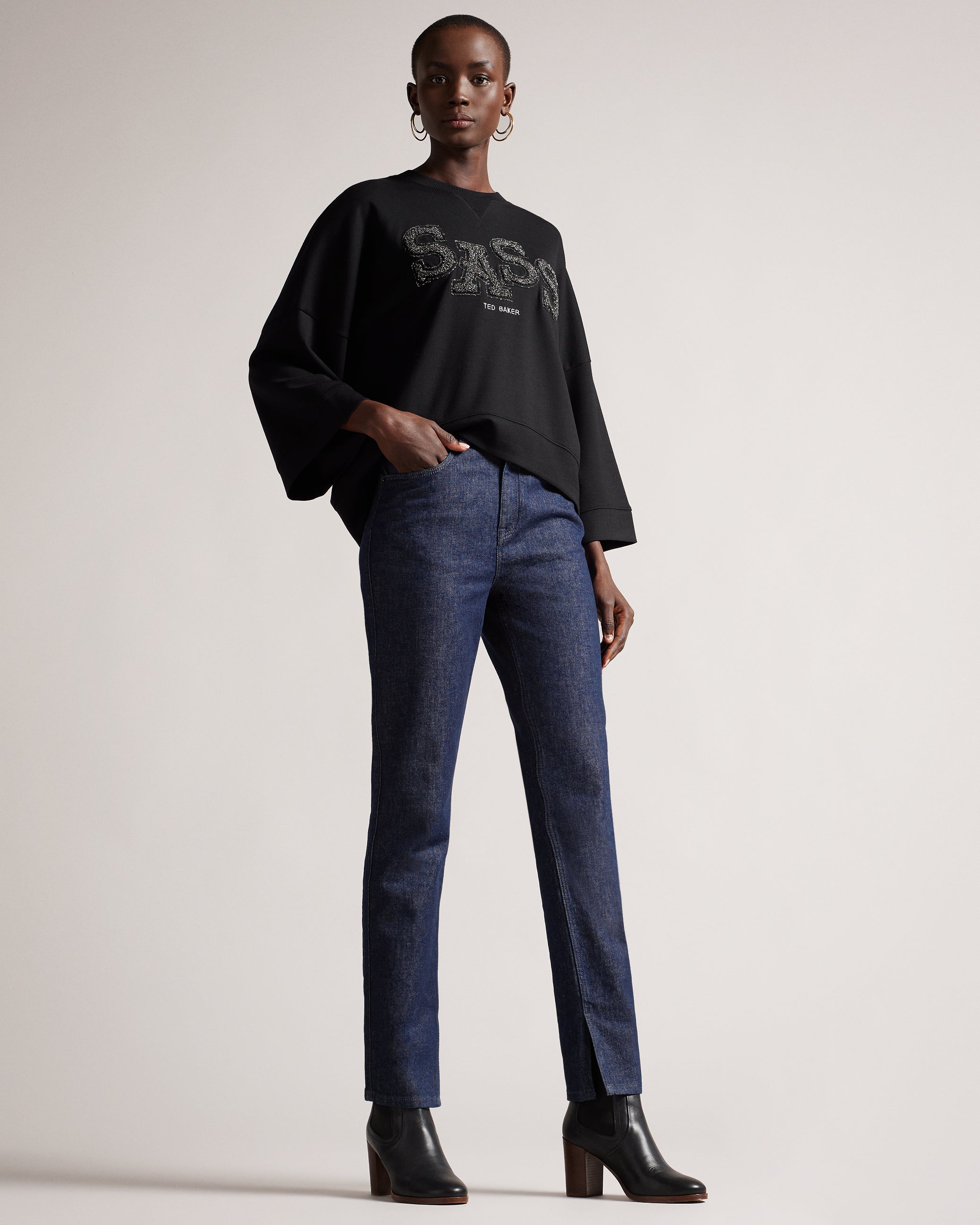 Women's EBERA Navy Slim Fit Jeans