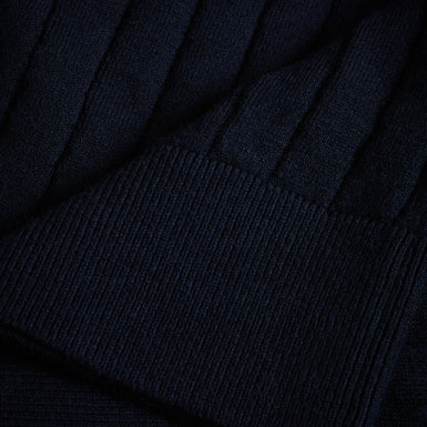 Men's Botany-Ss Regular Open Collar Polo Navy