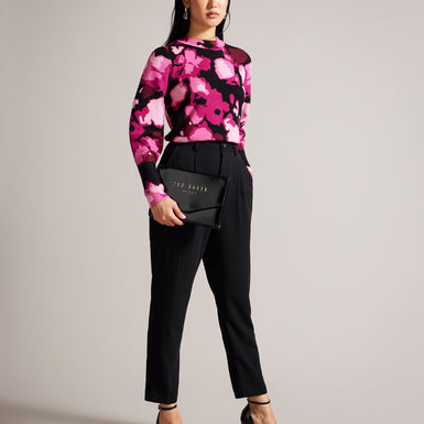 Women's CRINKIE-Crinkle Icon Pouch Black