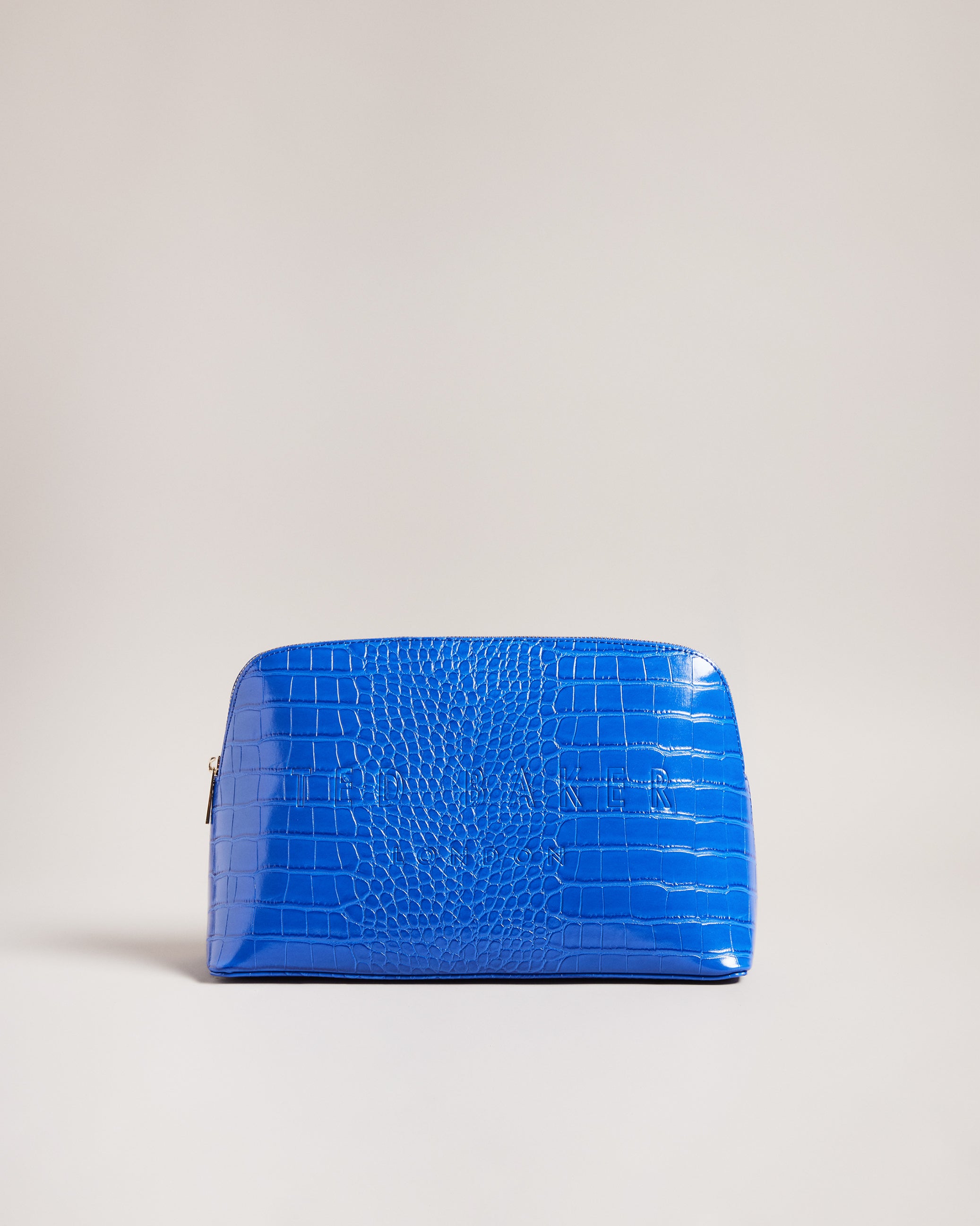 Women's Crocana-Imitation Croc Large Washbag Brt-Blue
