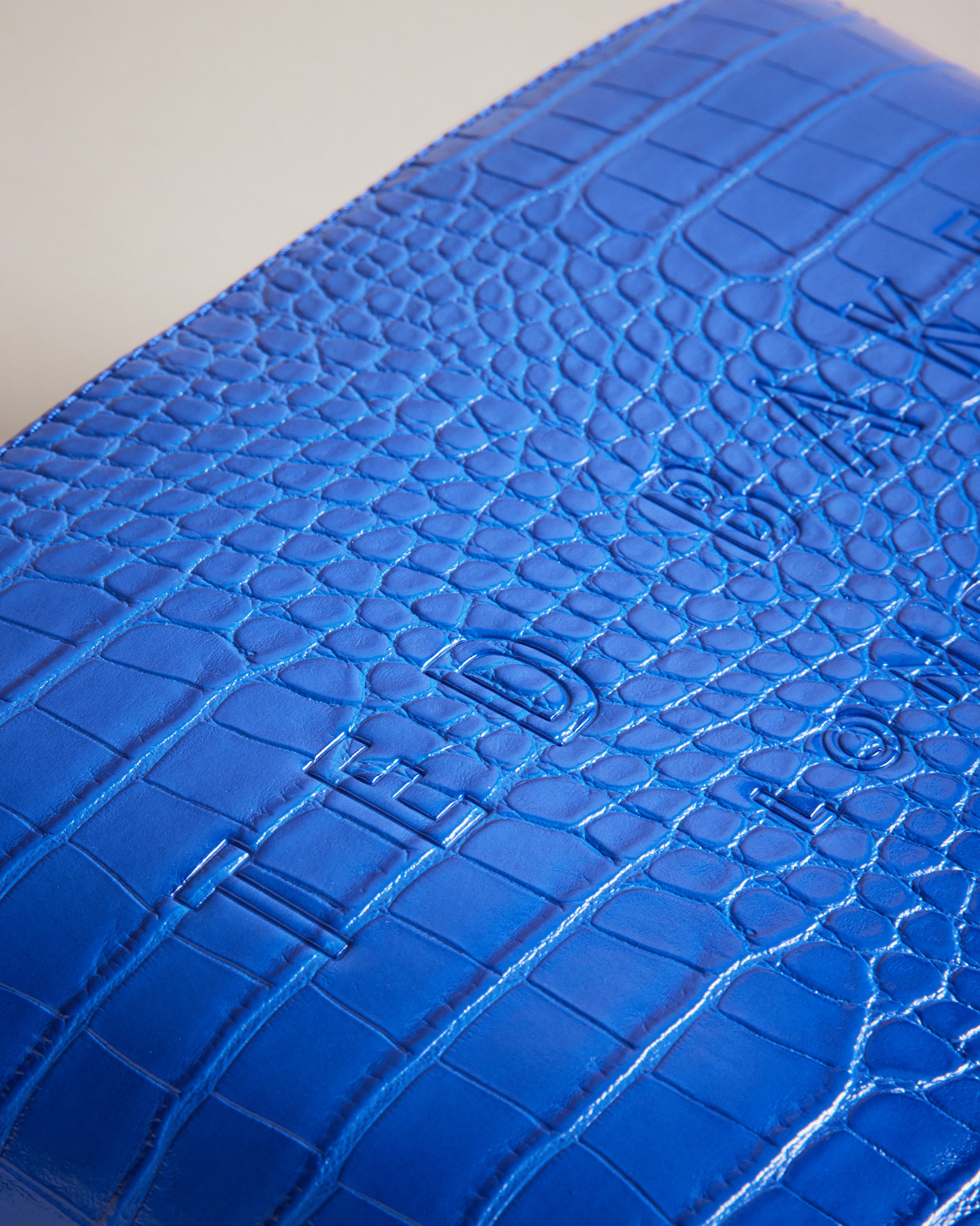 Women's Crocana-Imitation Croc Large Washbag Brt-Blue