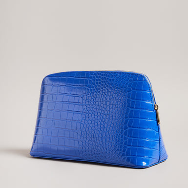 Women's Crocana-Imitation Croc Large Washbag Brt-Blue