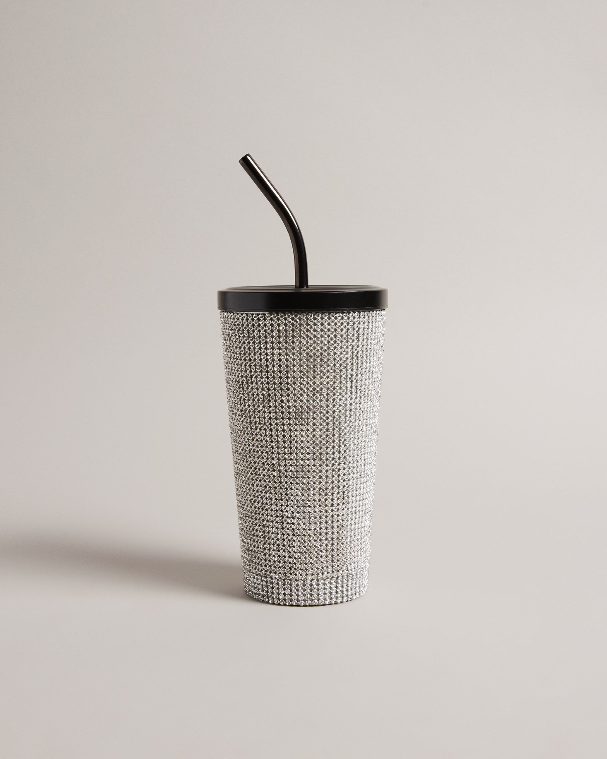 Women's Drinkk-Rhinestone Drink Cup Silver