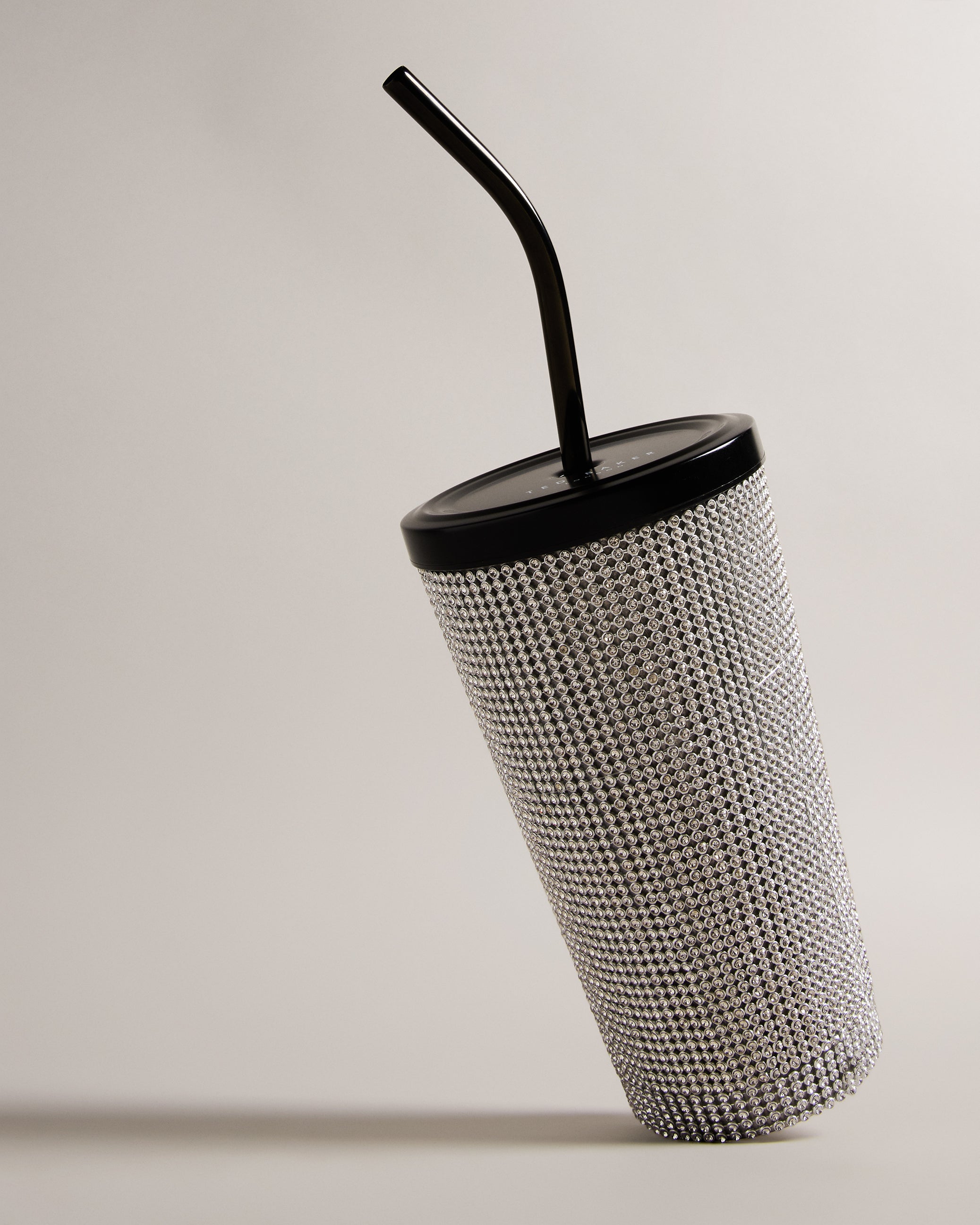 Women's Drinkk-Rhinestone Drink Cup Silver