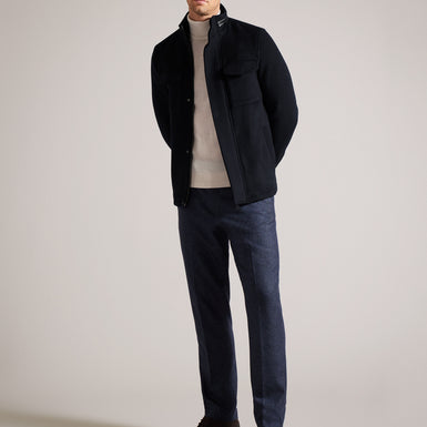 Men's Knowl-Funnel Neck Field Jacket Navy