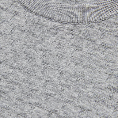 Men's Loung-Ls T Stitch Crew Neck Grey-Marl