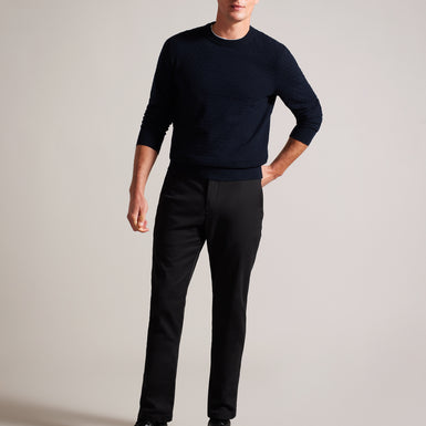 Men's Loung-Ls T Stitch Crew Neck Navy