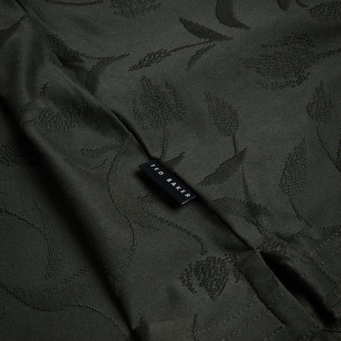 Men's Polenn-Ss Regular Textured Half-Zip Polo Dk-Green