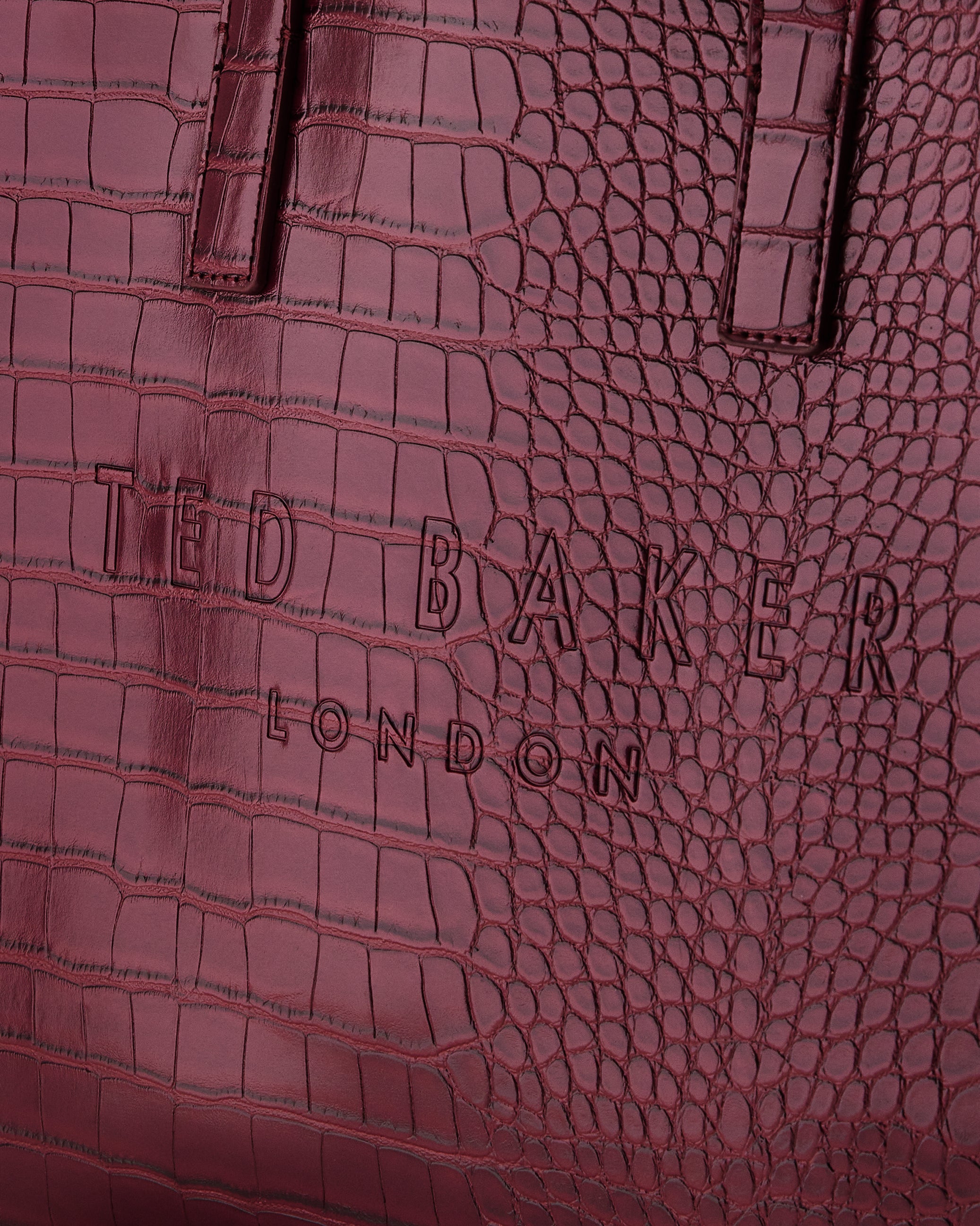 Women's Reptcon-Croc Effect Small Icon Bag Dp-Purple