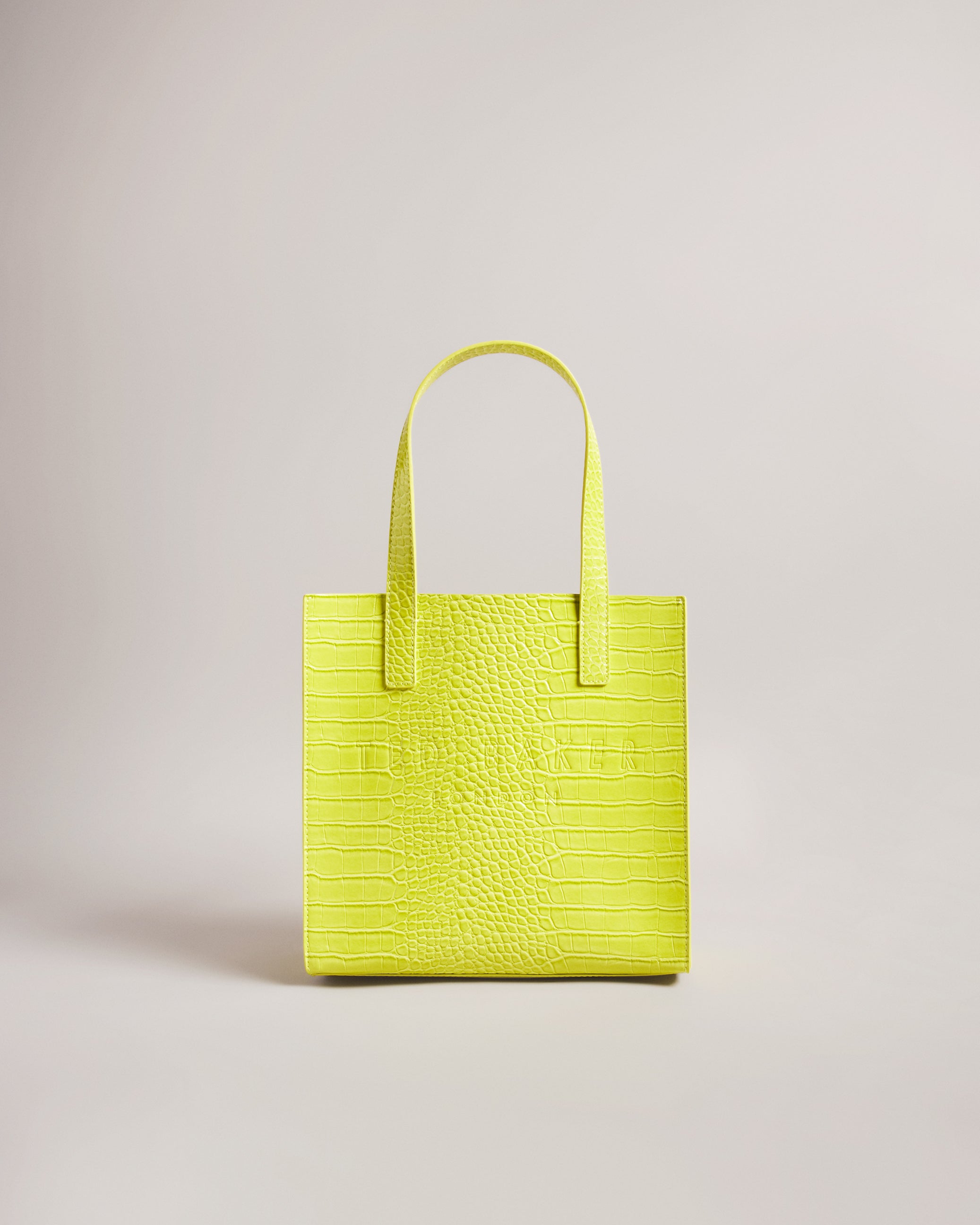 Women's Reptcon-Croc Effect Small Icon Bag Lime