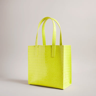 Women's Reptcon-Croc Effect Small Icon Bag Lime