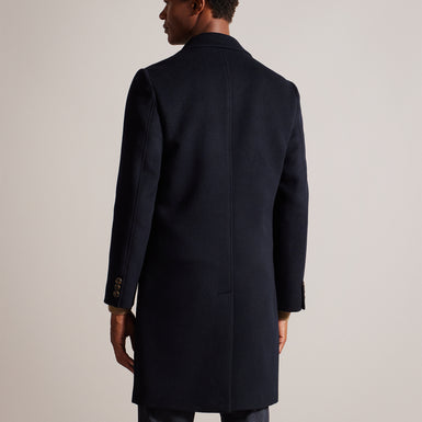 Men's Wilding-Wool Blend Overcoat Navy