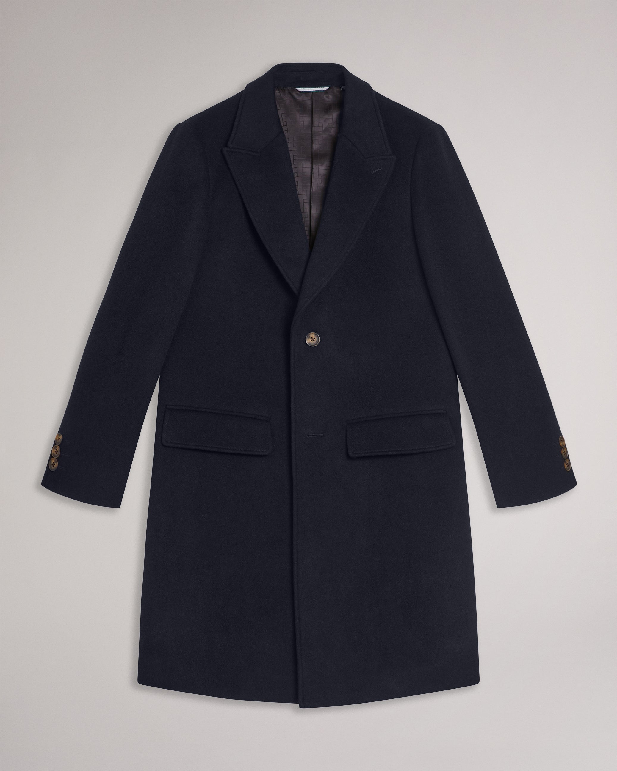 Men's Wilding-Wool Blend Overcoat Navy
