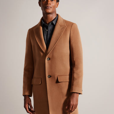 Men's Wilding-Wool Blend Overcoat Tan