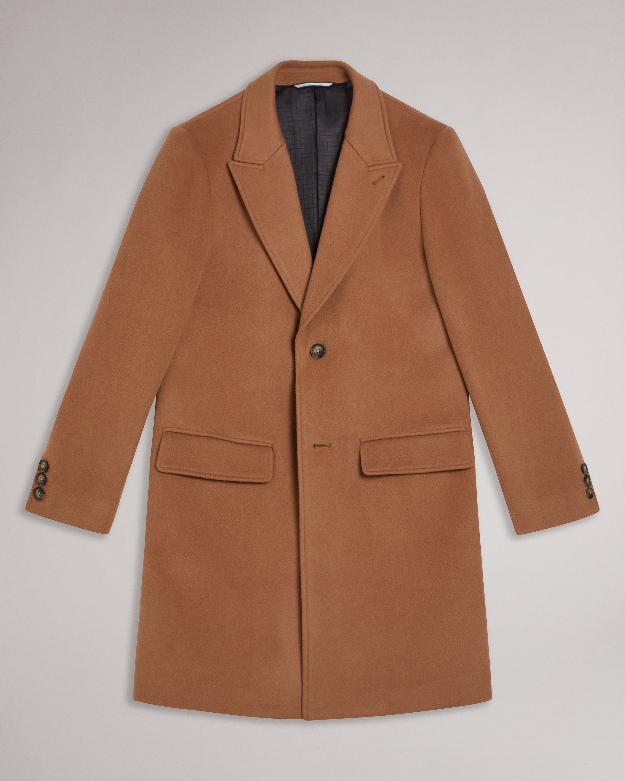 Men's Wilding-Wool Blend Overcoat Tan