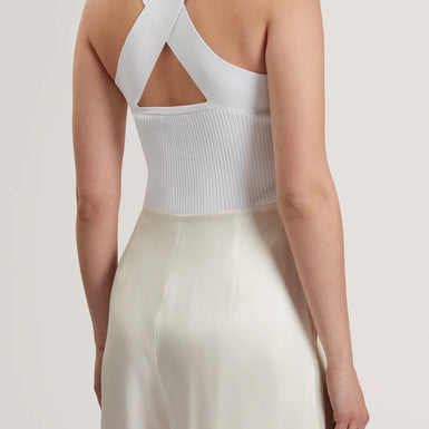 Womens BAIBLU-Halter Neck Jumpsuit With Knit