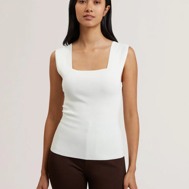 Womens BINKKII-Square Neck Sleeveless Knit