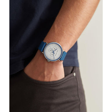 PHYLIPA: Blue Leather Watch