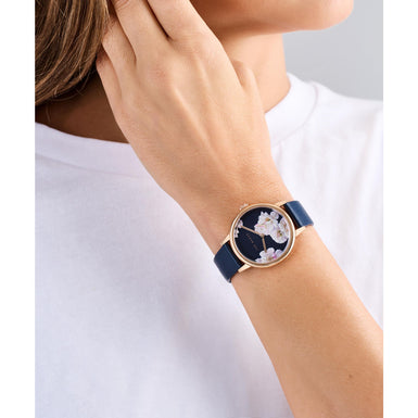 Women's PHYLIPA-BLUE LEATHER STRAP